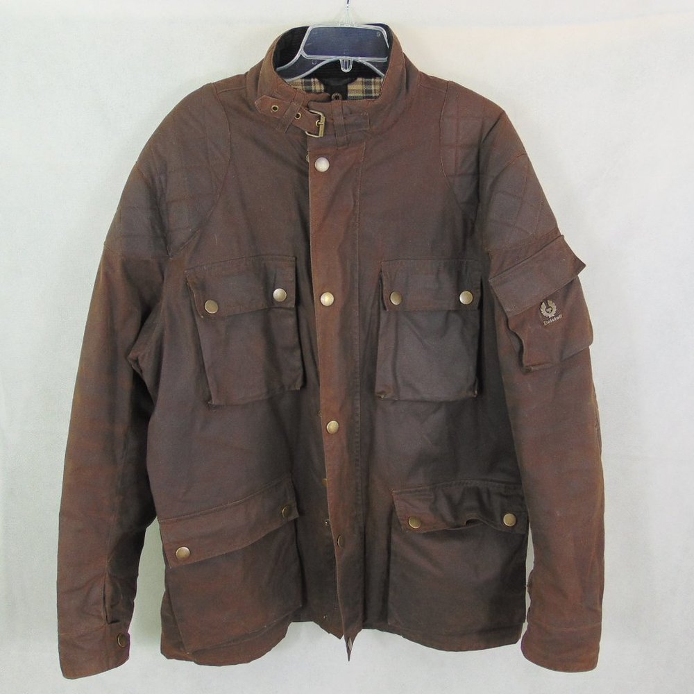 Belstaff Men's Distressed Cotton Jacket / Coat XL